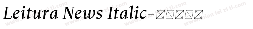 Leitura News Italic字体转换